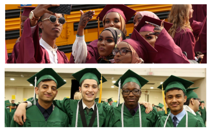 Students graduating